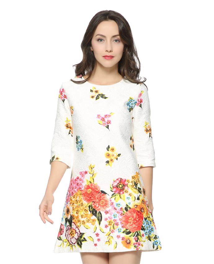 Bright Floral Dress